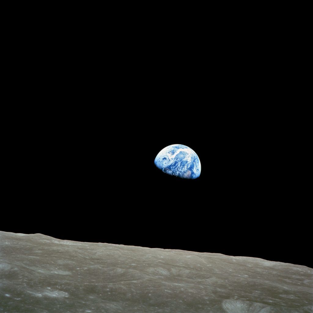 Foto der Erde aus dem Weltraum