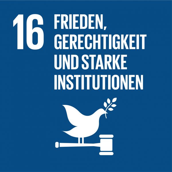 Ziel 16 Frieden, Gerechtigkeit und starke Institutionen