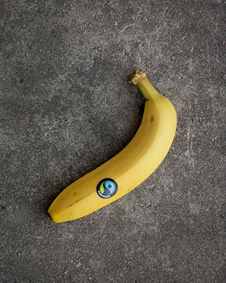 Foto von einer Fairtrade Banane